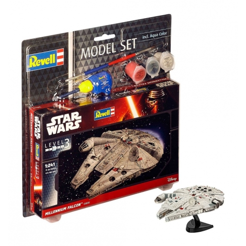 Star Wars - Maquette 1/241 Model Set Millennium Falcon 10 cm
