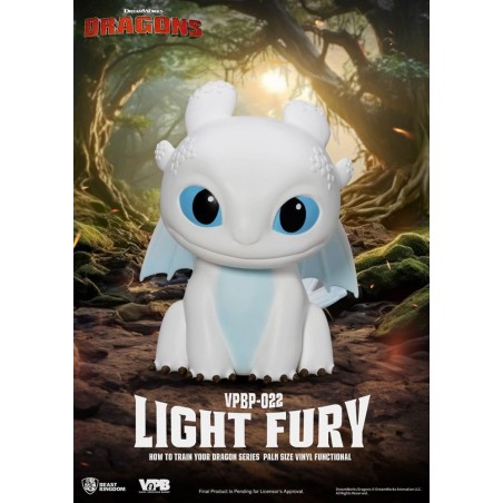 How to Train Your Dragon - How To Train Your Dragon Piggy Vinyl Bank Light Fury 12 cm