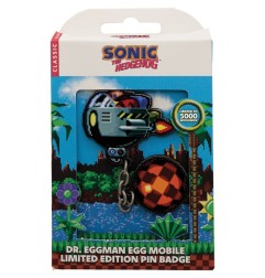 Sonic - The Hedgehog - Pin Badge Dr. Eggman Egg Mobile Chained