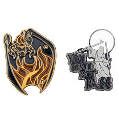 Le Seigneur des Anneaux - Pack 2 pin's You Shall Not Pass 8 cm