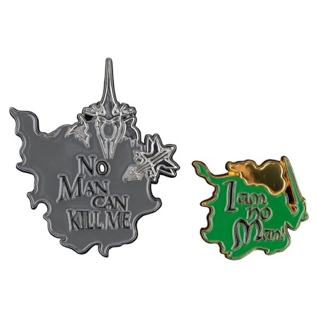 Le Seigneur des Anneaux - Pack 2 pin's No Man can Kill Me & I Am No Man! 7 cm