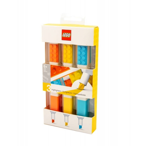 LEGO - Pack 3 surligneurs Bricks