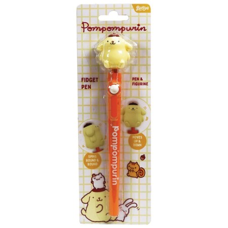 Sanrio - Stylo à bille Fidget Pompompurin Orange