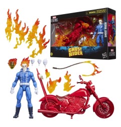 Ghost Rider Marvel Legends - Figurine Johnny Blaze with Motorcycle 15 cm