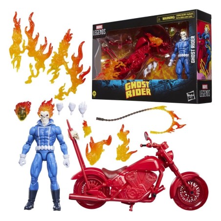 Ghost Rider Marvel Legends - Figurine Johnny Blaze with Motorcycle 15 cm