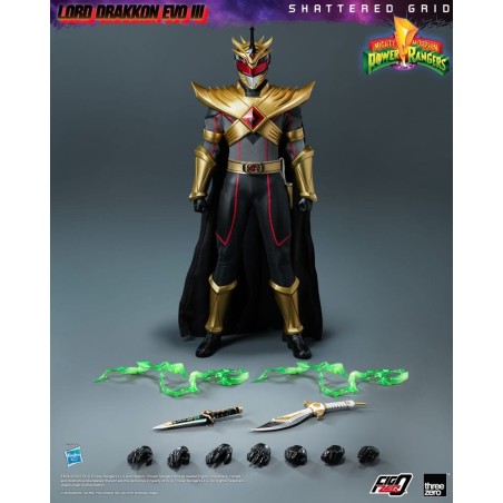 Power Rangers - Mighty Morphin Shattered Grid FigZero Action Figure 1/6 Lord Drakkon Evo III 30 cm