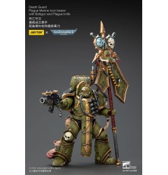 Warhammer - 40,000 Action Figure Death Guard Plague Marine Icon bearer with Boltgun and Plague knife 12 cm