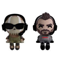 Call of Duty - Figurines Ghost & Soap Monitor Buddiez 7 cm