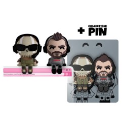 Call of Duty - Figurines Ghost & Soap Monitor Buddiez 7 cm