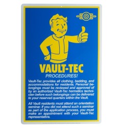 Fallout - Panneau métal Fallout Procedures