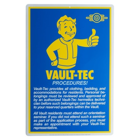 Fallout - Panneau métal Fallout Procedures
