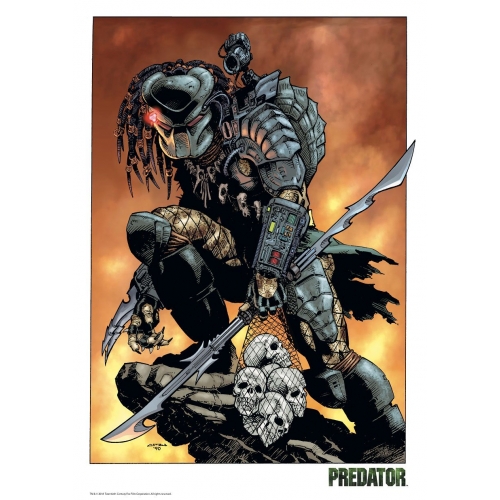 Predator - Lithographie Predator Comic 42 x 30 cm