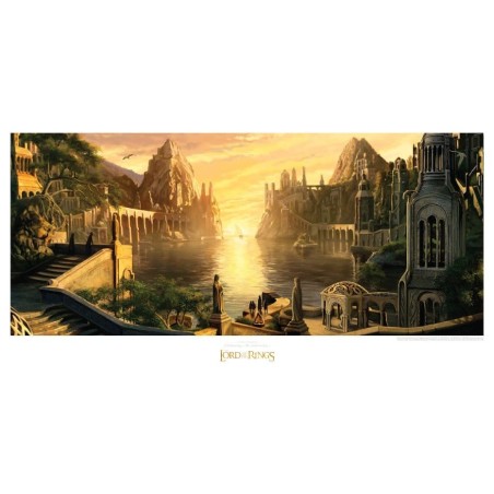 Lord of the Rings - Art Print The Grey Havens 59 x 30 cm
