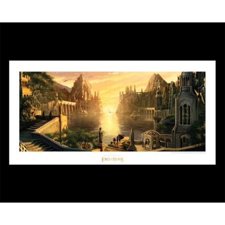 Le Seigneur des Anneaux - Impression Art Print The Grey Havens 59 x 30 cm