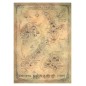 Le Hobbit - Impression Art Print New Zealand Map of Middle Earth 50 x 70 cm