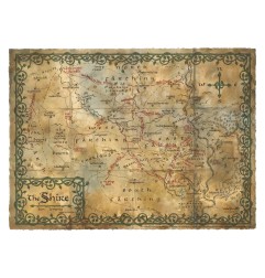 Le Hobbit - Impression Art Print Map of the Shire 74 x 54 cm