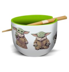 Star Wars - : The Mandalorian Ramen Bowl with Chopsticks Grogu