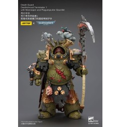 Warhammer 40k - Figurine 1/18 Death Guard Deathshroud Terminator 1 with Manreaper and Plaguespurter Gauntlet 14 cm