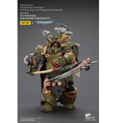 Warhammer 40k - Figurine 1/18 Death Guard Deathshroud Terminator 1 with Manreaper and Plaguespurter Gauntlet 14 cm