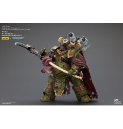 Warhammer 40k - Figurine 1/18 Death Guard Deathshroud Terminator 2 with Manreaper and Plaguespurter Gauntlet 14 cm