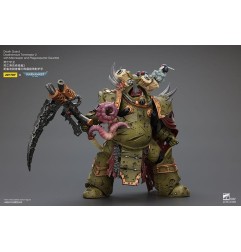 Warhammer 40k - Figurine 1/18 Death Guard Deathshroud Terminator 2 with Manreaper and Plaguespurter Gauntlet 14 cm