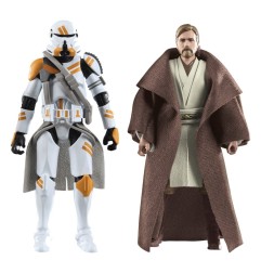 Star Wars Episode III Vintage Collection - Pack 2 figurines Obi-Wan Kenobi & Airborne Clone Trooper 10 cm
