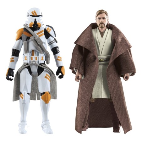 Star Wars Episode III Vintage Collection - Pack 2 figurines Obi-Wan Kenobi & Airborne Clone Trooper 10 cm