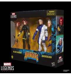 Avengers Marvel Legends - Pack 2 figurines Black Widow & Quicksilver 15 cm