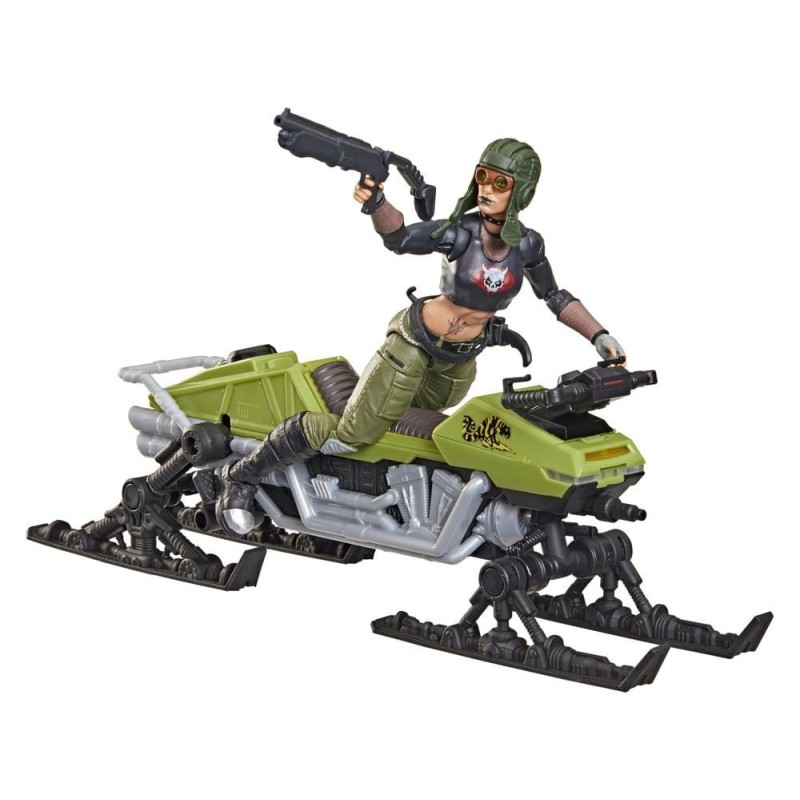 G.I. Joe Classified Series - Figurine et véhicule N°194 Zanya et Dreadnok Chameleon (Swamp Skier) 15 cm