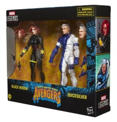 Avengers Marvel Legends - Pack 2 figurines Black Widow & Quicksilver 15 cm