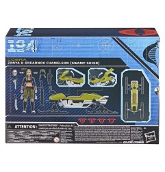 G.I. Joe Classified Series - Figurine et véhicule N°194 Zanya et Dreadnok Chameleon (Swamp Skier) 15 cm