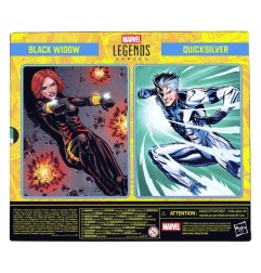 Avengers Marvel Legends - Pack 2 figurines Black Widow & Quicksilver 15 cm