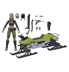 G.I. Joe Classified Series - Figurine et véhicule N°194 Zanya et Dreadnok Chameleon (Swamp Skier) 15 cm