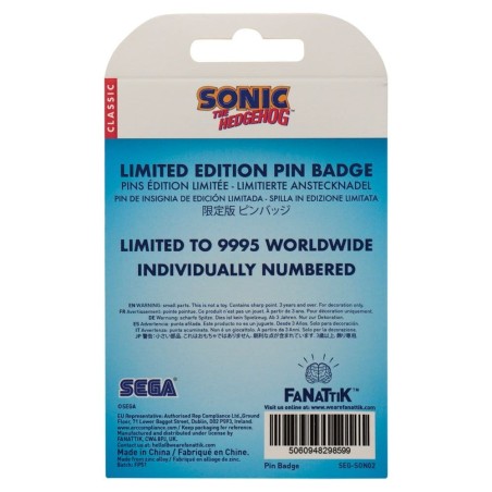 Sonic - The Hedgehog - Pin Badge Sonic, Tails, Knuckles Limited Edition