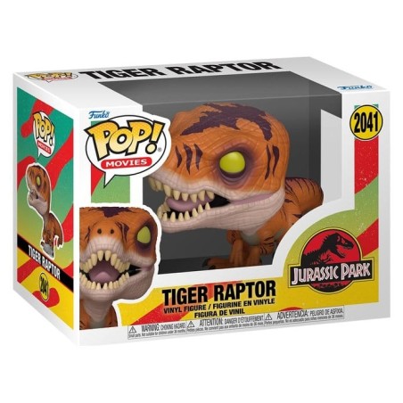 Jurassic Park - POP! Movies Vinyl Figure Tiger Raptor 9 cm