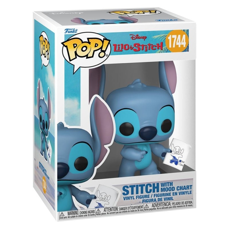 Lilo & Stitch - Figurine POP! Stitch avec carnet d'humeur 9 cm