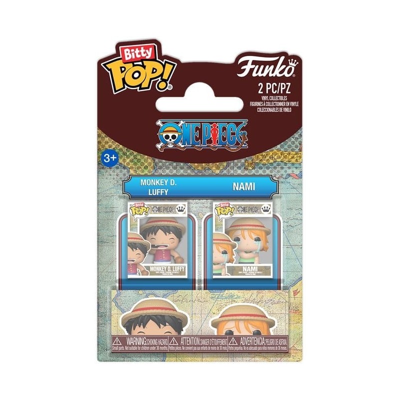One Piece - Figurines Bitty POP! Monkey D. Luffy & Nami 2 cm