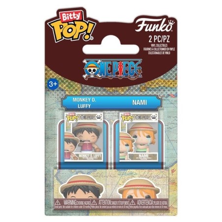 One Piece - Figurines Bitty POP! Monkey D. Luffy & Nami 2 cm