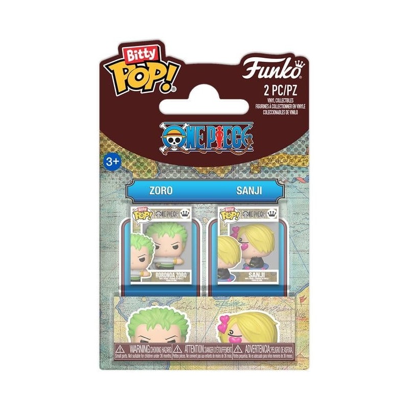 One Piece - Figurines Bitty POP! Zoro & Sanji 2 cm One Piece - Figurines Bitty POP! Zoro & Sanji 2 cm