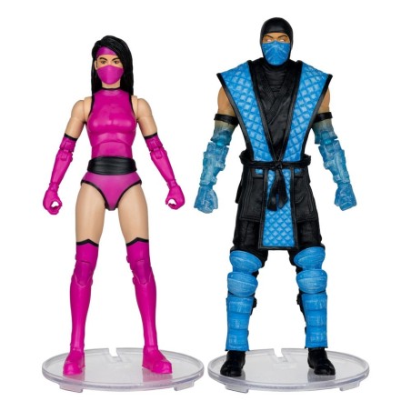 Mortal Kombat - Pack 2 figurines Sub-Zero vs. Mileena (Klassiks) 18 cm