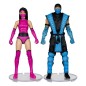 Mortal Kombat - Pack 2 figurines Sub-Zero vs. Mileena (Klassiks) 18 cm