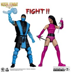 Mortal Kombat - Pack 2 figurines Sub-Zero vs. Mileena (Klassiks) 18 cm