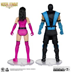 Mortal Kombat - Pack 2 figurines Sub-Zero vs. Mileena (Klassiks) 18 cm