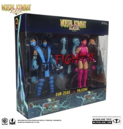 Mortal Kombat - Pack 2 figurines Sub-Zero vs. Mileena (Klassiks) 18 cm