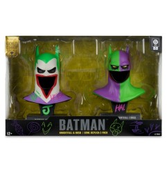 DC Comics - Batman DC Direct Mini Replica 1/3  2-pack Batman Cowls Hush & Knightfall (Jokerized) (Gold Label) 18 cm