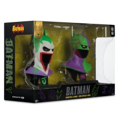 DC Comics - Batman DC Direct Mini Replica 1/3  2-pack Batman Cowls Hush & Knightfall (Jokerized) (Gold Label) 18 cm