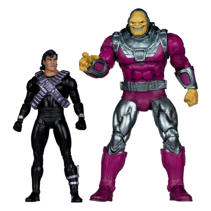 DC Multiverse - Pack de 2 figurines Megafig Mongul vs Superman (Return of Superman) 25 cm
