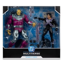 DC Multiverse - Pack de 2 figurines Megafig Mongul vs Superman (Return of Superman) 25 cm