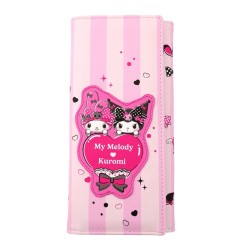 Sanrio - Porte-monnaie Pink Black Party Series Kuromi & My Melody
