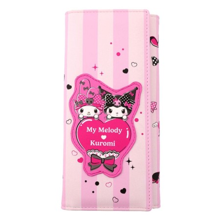 Sanrio - Porte-monnaie Pink Black Party Series Kuromi & My Melody